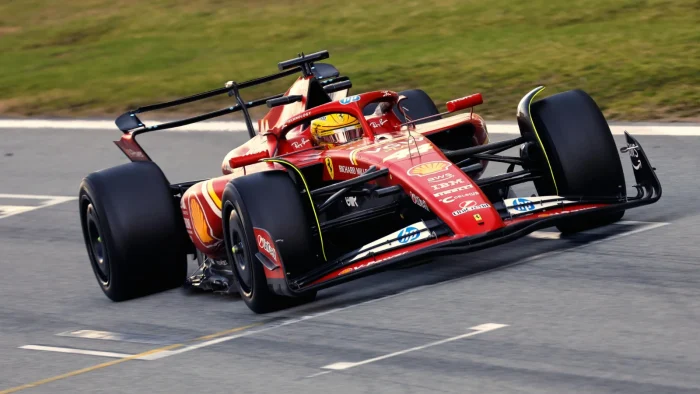 Hamilton beats Leclerc in Ferrari Pirelli tyre test
